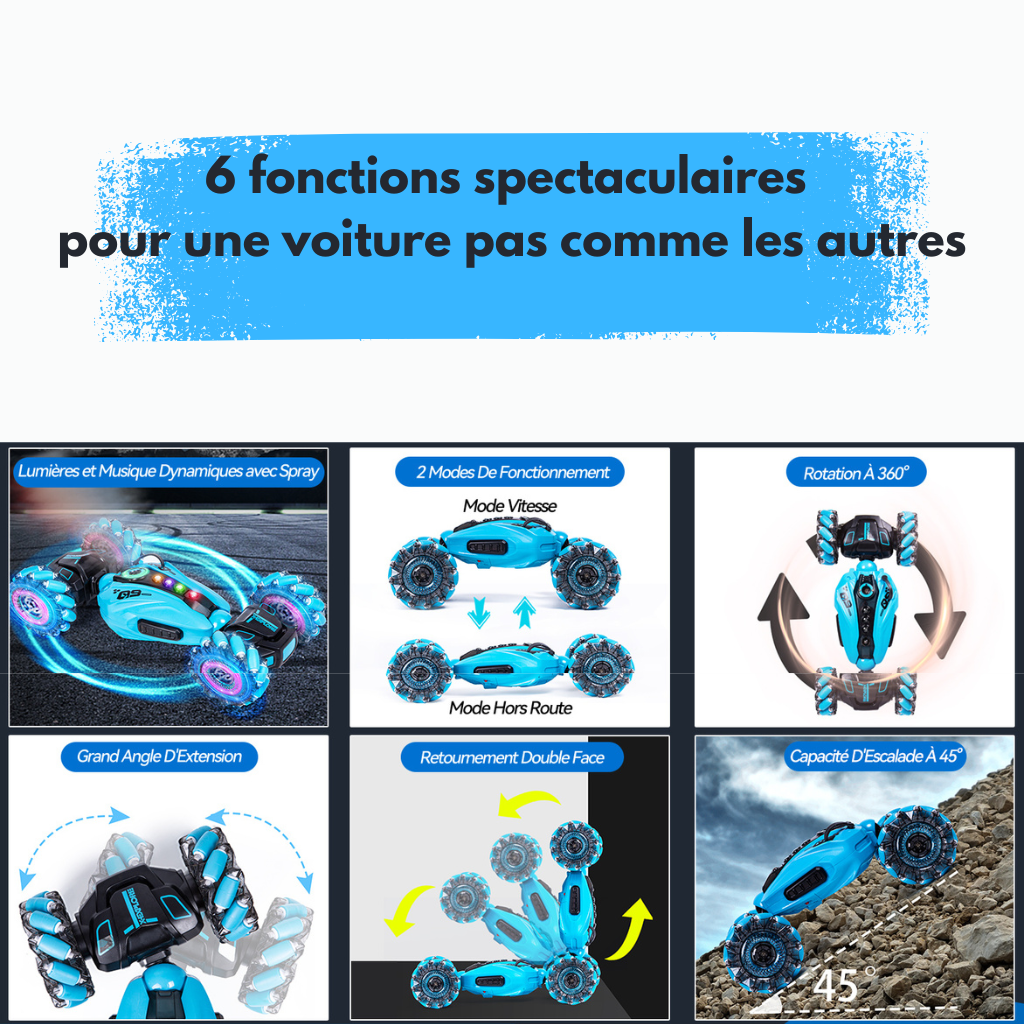 Voiture Télécommandé GestiX qui réagit à vos gestes