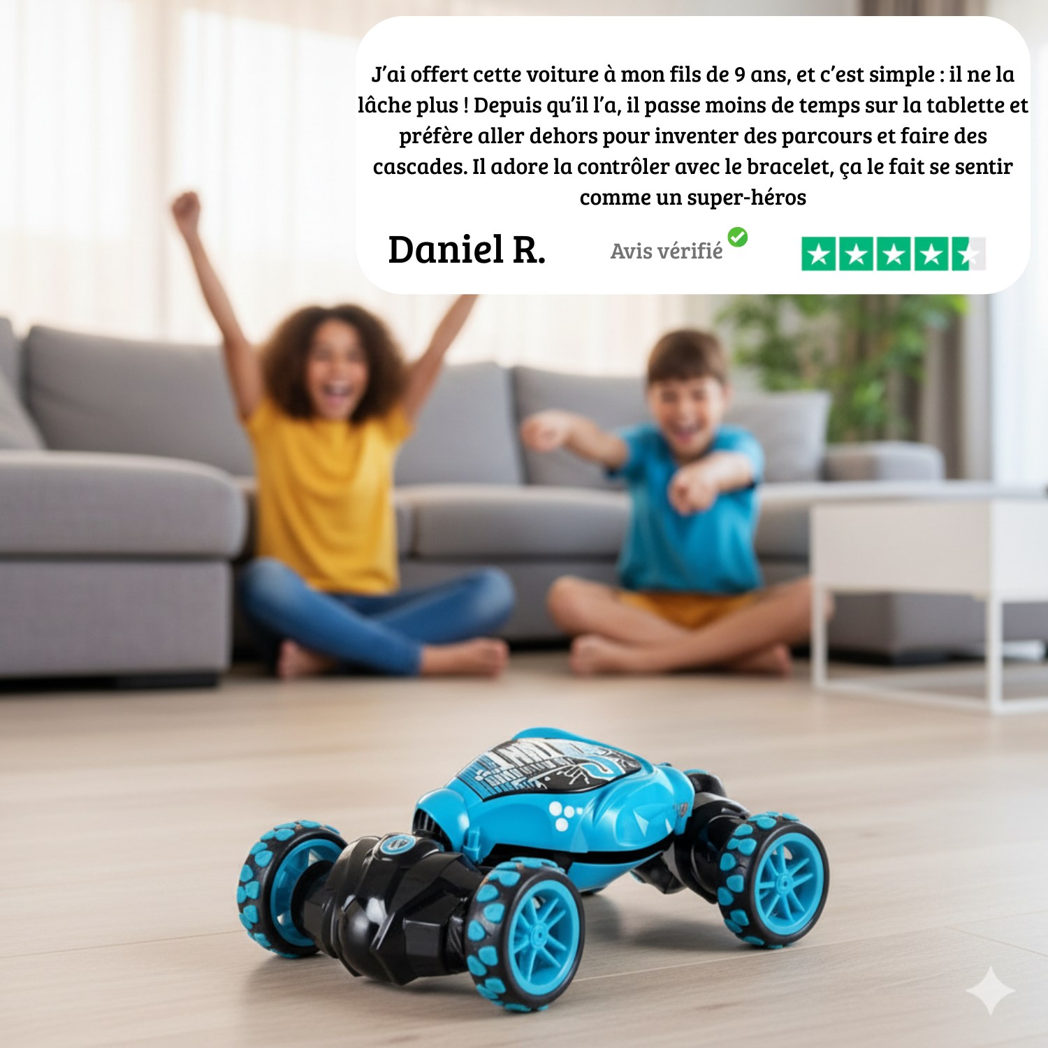 Voiture Télécommandé GestiX qui réagit à vos gestes